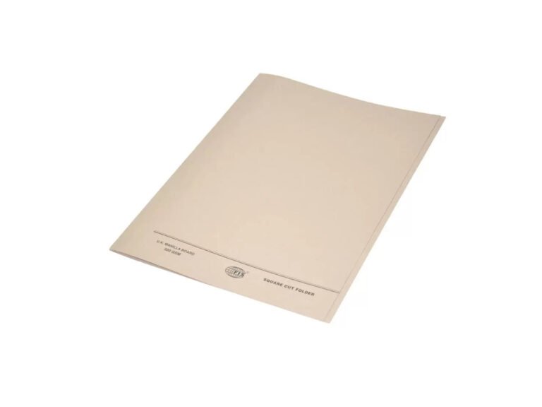 FIS Square Cut Folder FS w/o Fastener 10/pack Buff