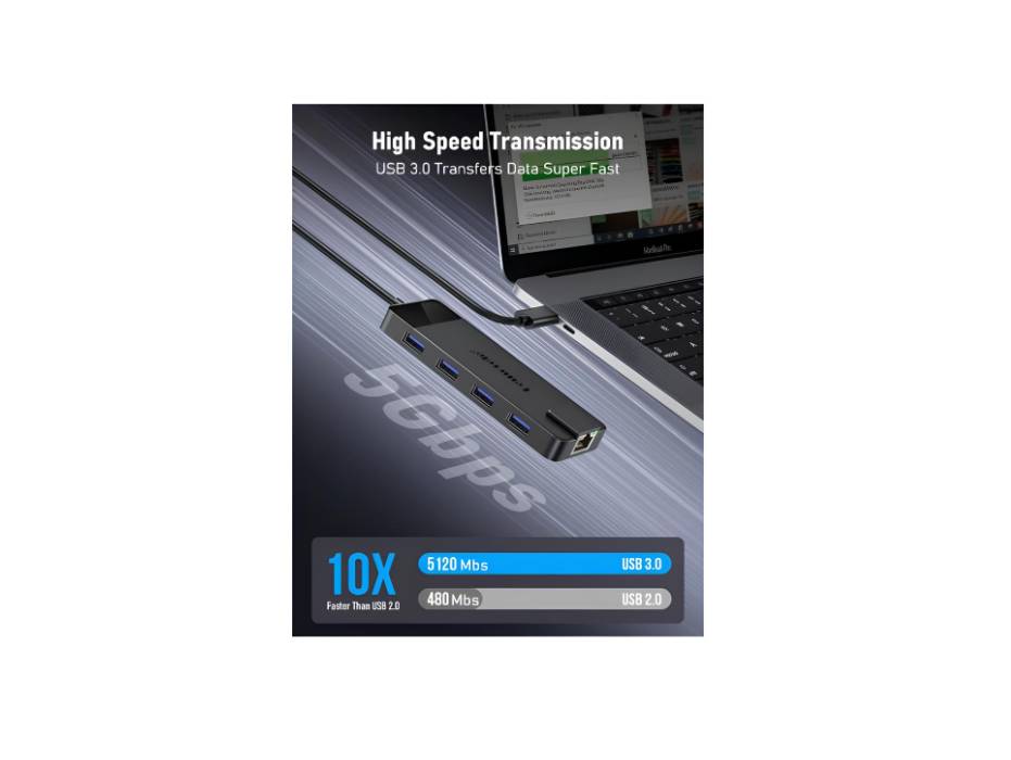 Lemorele 10-in-1 USB-C hub alternate supplier product view