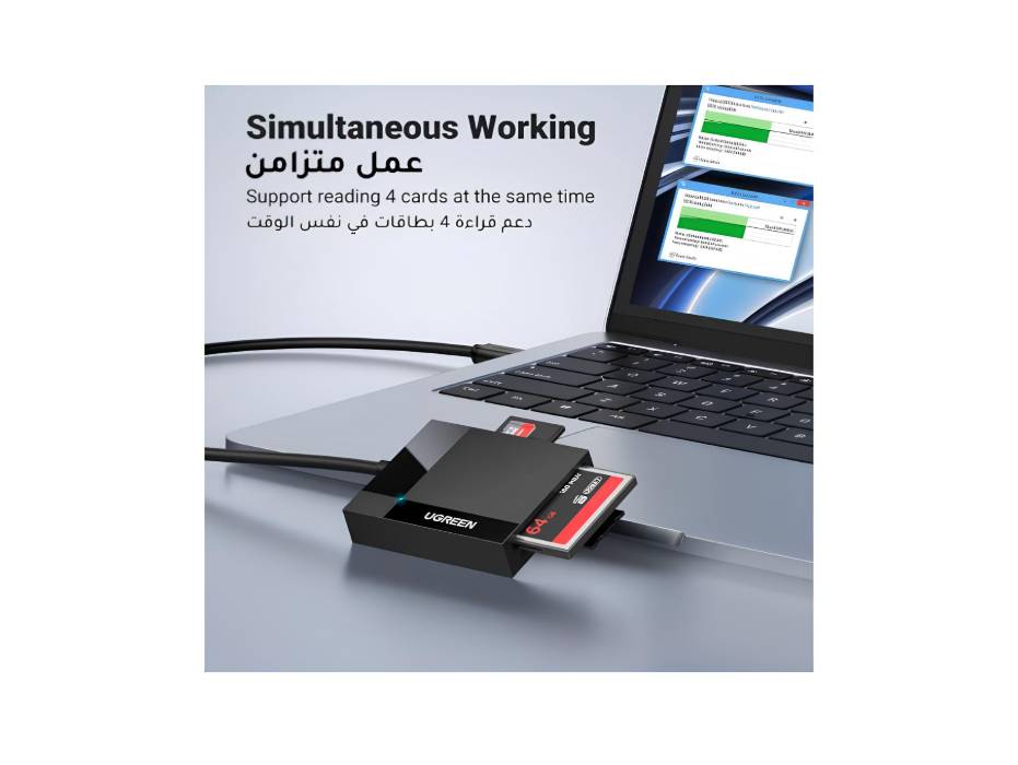 UGREEN USB 3.0 4-in-1 Memory Card Reader alternate product view 4