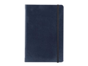 FIS Hard Cover Notebook With Elastic Band A5, Blue – Single Line