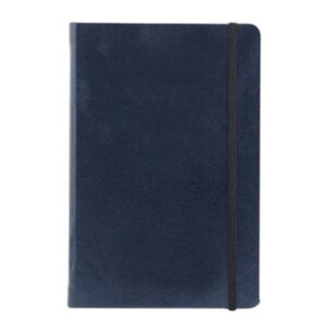 FIS Hard Cover Notebook With Elastic Band A5, Blue – Single Line