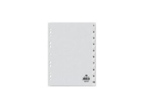 FIS Divider Plastic PVC Grey 1-10