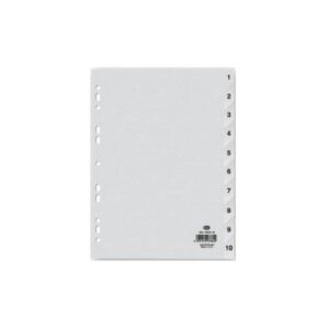 FIS Divider Plastic PVC Grey 1-10