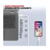 NewProject_17_92e41a37-56c5-4ab1-a898-bd0de007071f.jpg Honeywell USB-C to USB-C PD 60W Cable, 1.2m, White in-use view
