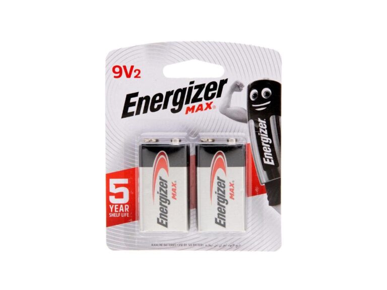 Energizer Alkaline Battery 9V 2pc/pack