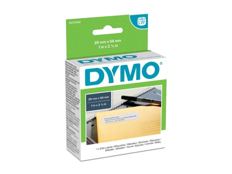 DYMO (11352) Return Address Labels, White Paper, 54 x 25 mm, [500 Labels/Roll]