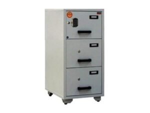 Valberg Safes Valberg FC 3E-KK Fire Resistant Filing Cabinet, 3 Drawers, Digital & 3 Key Lock