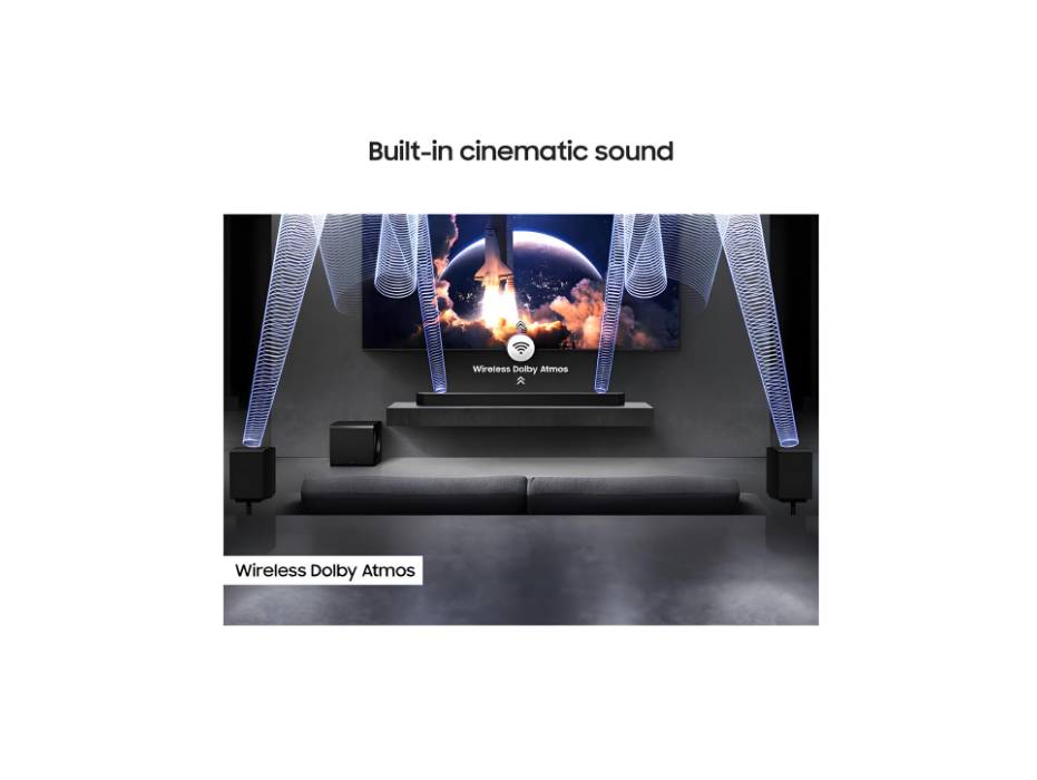 Samsung Q990F 11.1.4 Soundbar in-use view