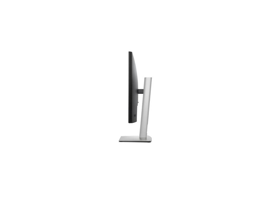 Dell P2725H monitor rear ports and stand view