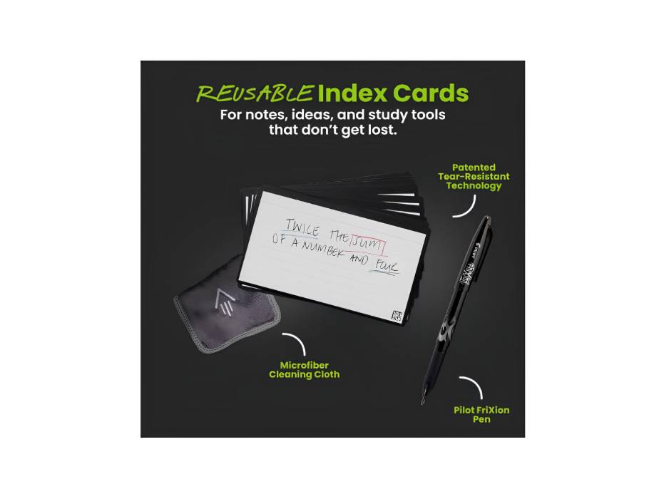 Rocketbook CRD-40P-K Reusable Cloud Cards, Set of 40 in-use view