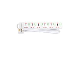 Terminator TPB 41XN Green-Switch Universal Extension Socket