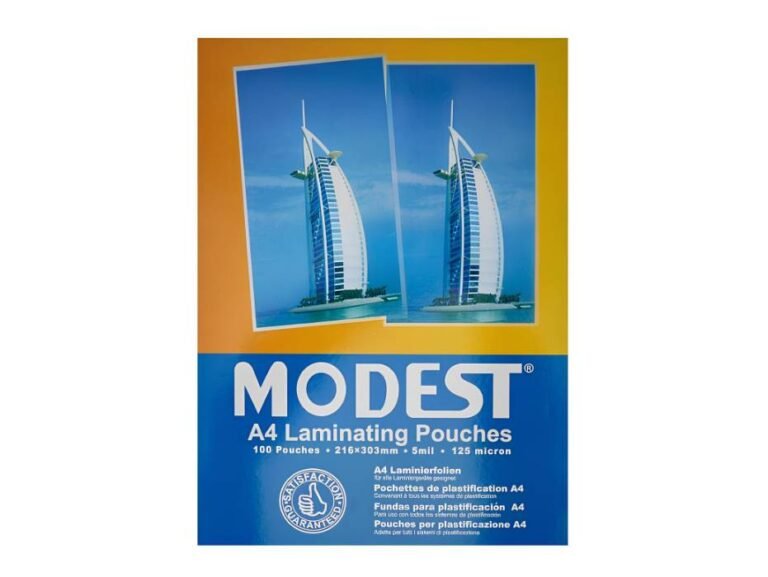 Modest A4 Laminating Pouches, 125 Micron, 100 Pack