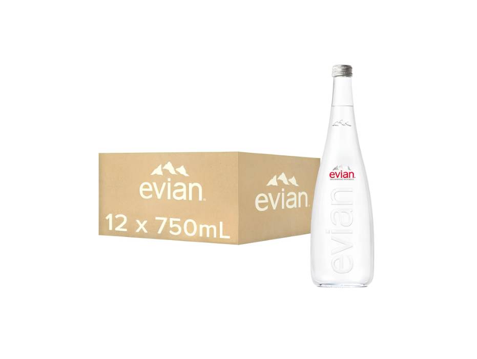 NewProject_1_ca783b2a-9753-4d8f-9586-8a7f894627c5.jpg Evian 750ml glass water case main view