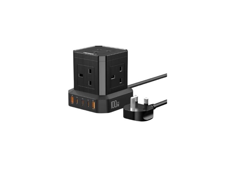 TOPREK 10-in-1 100W Multi Plug Extension with 2m Cable