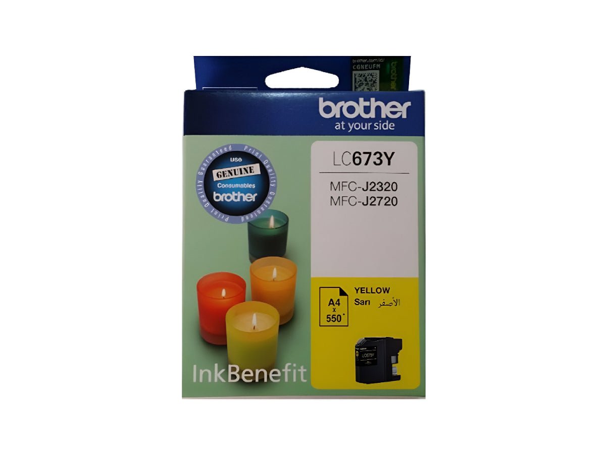Brother LC673Y Yellow Ink Cartridge (LC-673Y) - Image 1