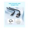 Anker Zolo cable connected to a compatible CarPlay system