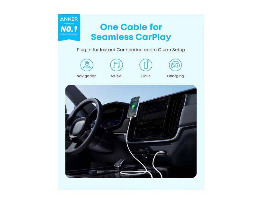 Anker Zolo braided Type-C cable product view