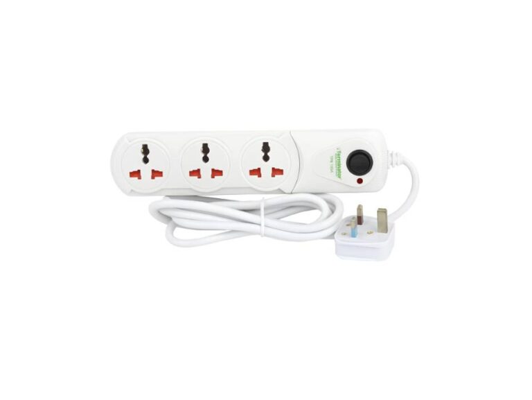 Terminator TPB 13SA-2M Three-Way Universal Extension Socket
