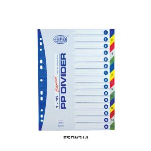 FIS Divider Plastic Colored A4 With Numbers 1-15