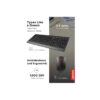 Lenovo GX30N81775 black keyboard and mouse angle view