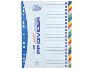 FIS Divider Plastic Colored A4 With Numbers 1-20