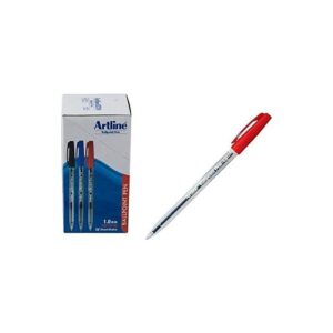 Artline 8210 Ballpoint Pen 1.0mm, Red 1×50/Pack [EK-8210RD]