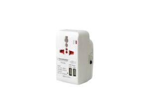 Terminator Travel Adaptor Multi pin with Universal & 2RP Socket+2 USB 2.1A – TTA 252