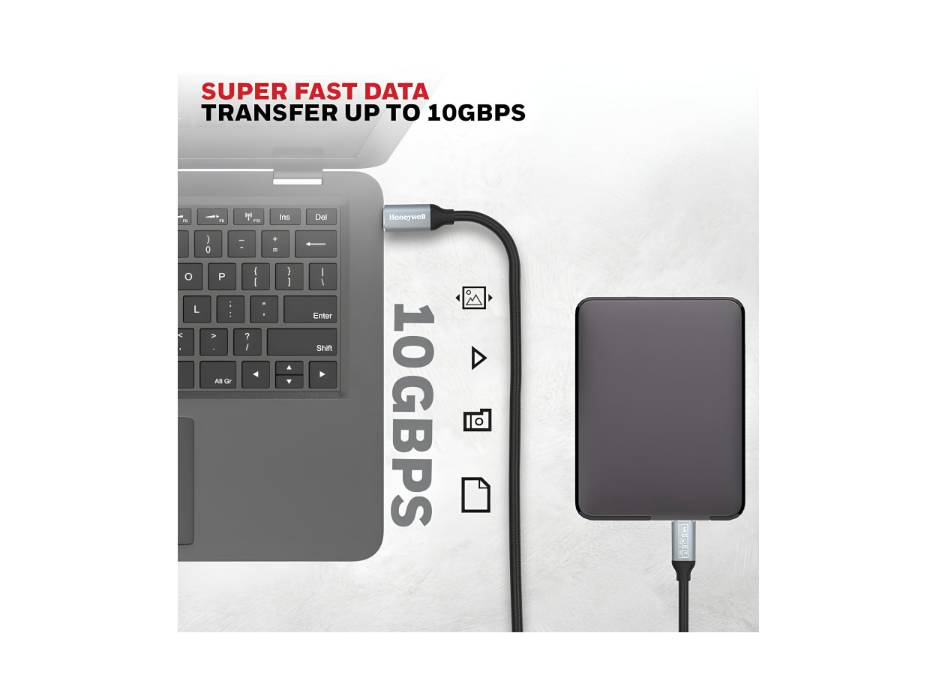 NewProject_26_5b0b353f-3228-42f6-a07a-1960c594cef8.jpg Honeywell USB-C to USB-C 3.1 Cable, 100W, 1.2m, Black in-use view