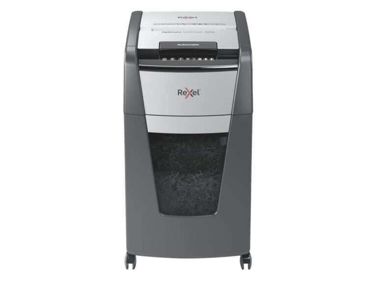 Rexel Optimum AutoFeed+ 225X Automatic Cross Cut Paper Shredder