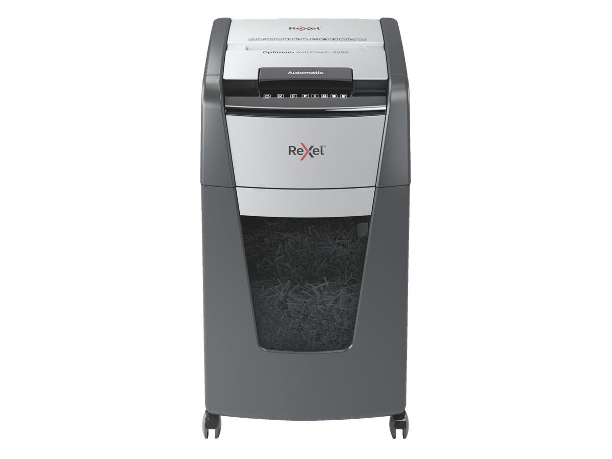 Rexel Optimum AutoFeed+ 225X Automatic Cross Cut Paper Shredder - Image 1