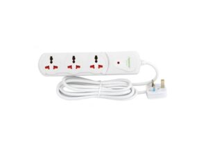 Terminator TPB 13A Three-Way Universal Extension Socket