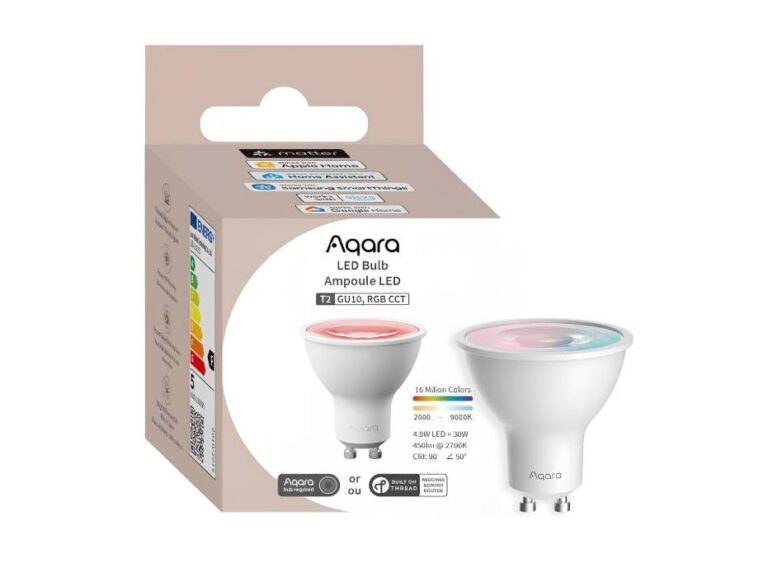 Aqara Smart LED Bulb T2( GU10, RGB CCT) 30W equivalent – Dimmable White
