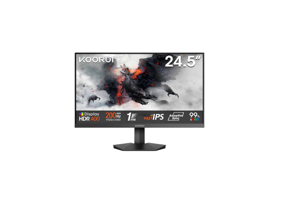 KOORUI G2511P gaming monitor main product view
