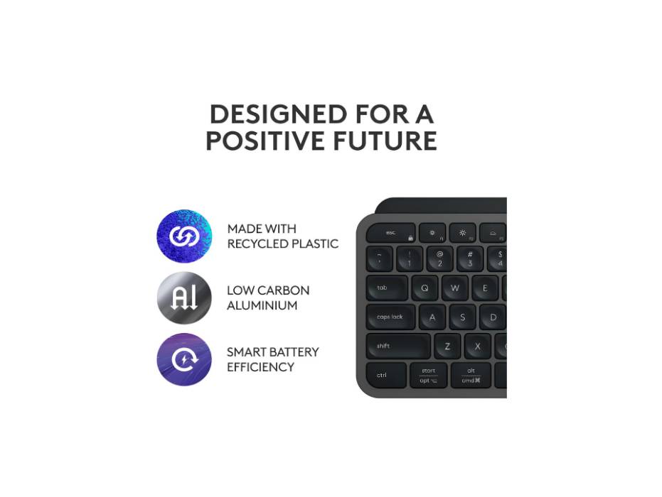 Logitech MX Keys S Wireless Keyboard alternate product view 3