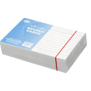 FIS White Index Cards, 5 × 3 in, 240 gsm, Pack of 100
