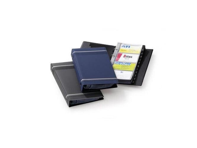 Durable Visifix Business Card Ring Binder for 200 Cards, 25 x 14 cm, 25 Pockets