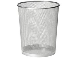 Deluxe Metal Mesh Waste Bin, Round, Large