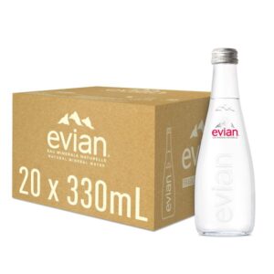 Evian Natural Mineral Water 330ml Glass (Case of 20)