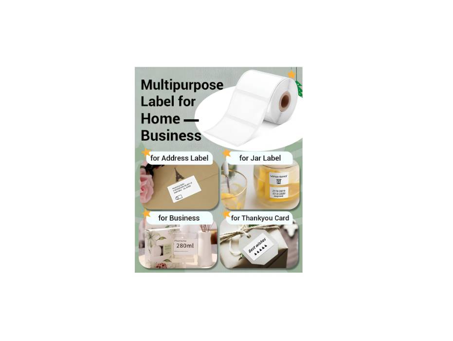 NewProject_2_d22a80e2-ef68-41a6-9b21-396ae9f1440f.jpg Phomemo black-on-white self-adhesive label rolls angle view