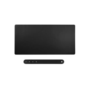 EXCOVIP Non-Slip PU Leather Large Desk Mat for Home and Office, 90cm x 40cm (Black)