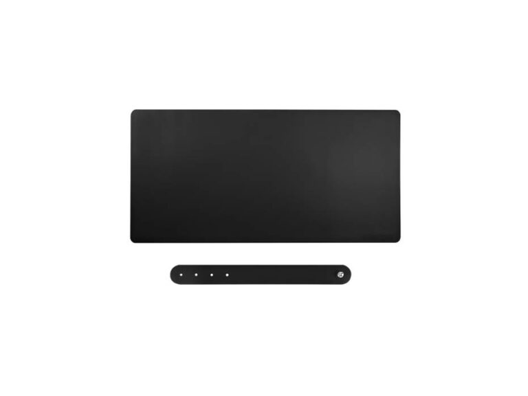 EXCOVIP Non-Slip PU Leather Large Desk Mat for Home and Office, 90cm x 40cm (Black)