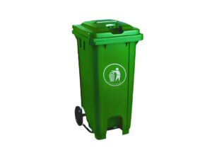 Tek Bin Garbage Bin with Pedal and Wheels Plastic 240liters