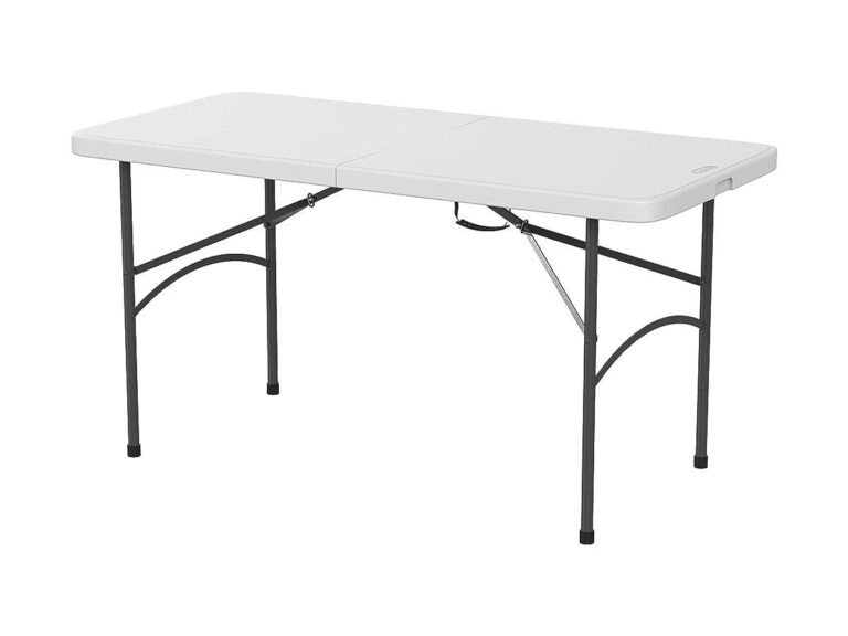 Cosmoplast Folding Picnic Table with Steel Legs 122cm x 61cm x 74cm