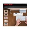Honeywell 8-Outlet 1050J Surge Protector with USB in-use view