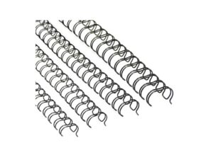 TPPS Binding Twin Ring Wire 3:1 11mm (7/16″) 34 loops 100/box, Black