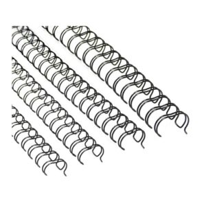 TPPS Binding Twin Ring Wire 3:1 11mm (7/16″) 34 loops 100/box, Black
