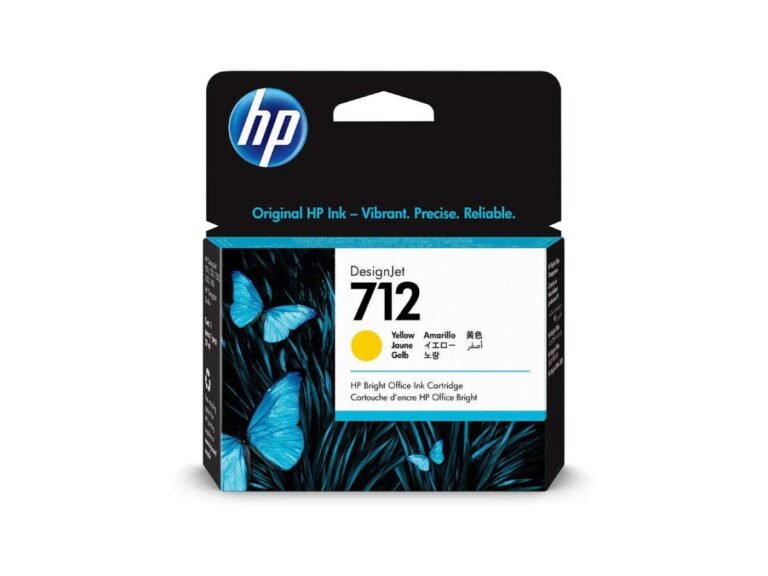 HP 712 29ml Yellow DesignJet Ink Cartridge 3ED69A