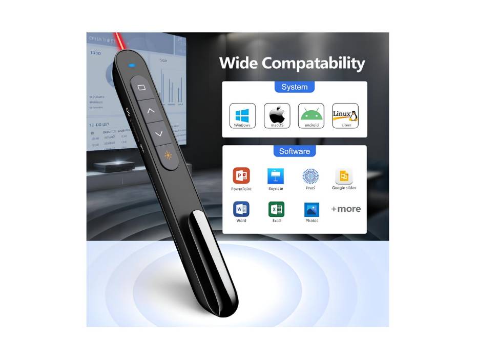 NewProject_32_0eabb89d-8c30-485c-b776-f750e52224c3.jpg KNORVAY N27 Wireless Presentation Remote alternate product view 2