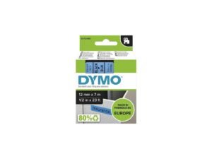 Dymo 45016, D1 Tape,12mm x 7m, Black on Blue