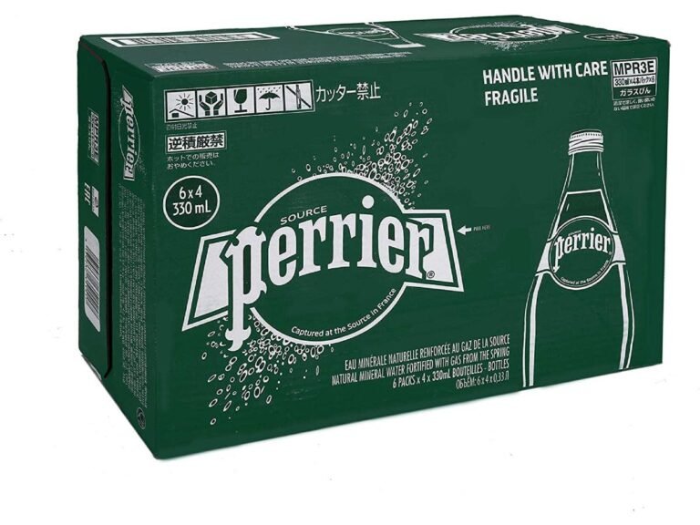 Perrier Natural Sparkling Mineral Water 330ml (Glass) 24bottles/Box